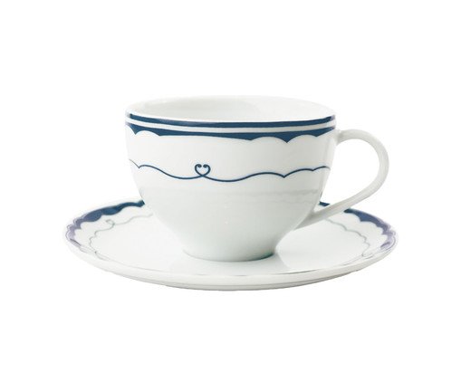 Xícara Chá Cannes em Porcelana Azul, Azul | WestwingNow