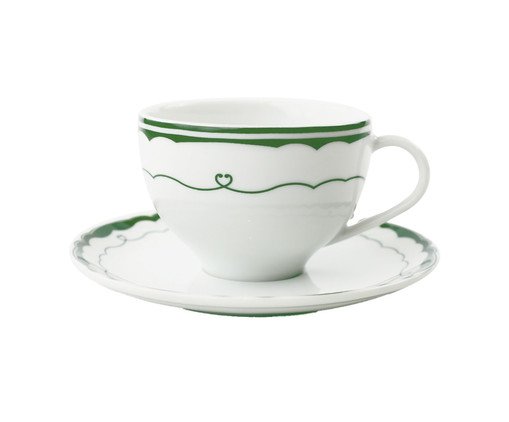Xícara Chá Cannes em Porcelana Verde, Verde | WestwingNow