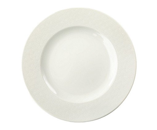 Prato Raso Santorini em Porcelana Branco, Branco | WestwingNow