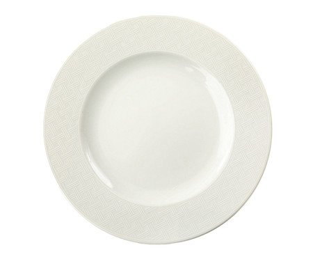 Prato Raso Santorini em Porcelana Branco | Westwing