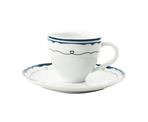 Xícara Café Cannes em Porcelana Azul, Azul | WestwingNow