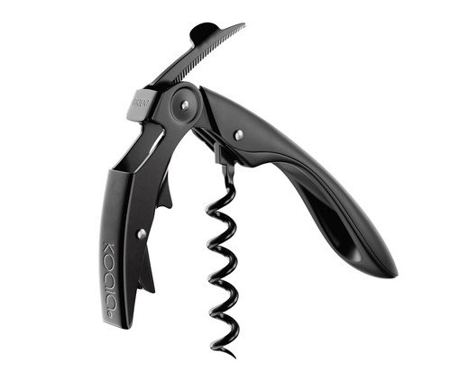 Saca Rolha Aço Inox Preto II, Preto | WestwingNow