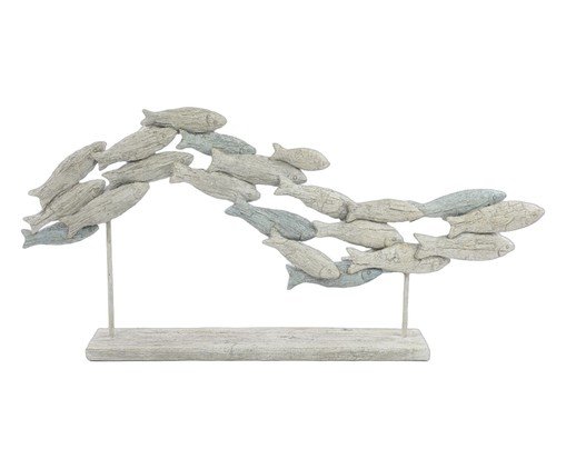 Adorno Decorativo Peixes Azul e Cinza, Azul | WestwingNow