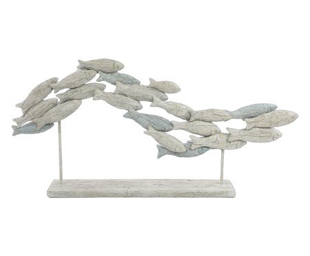 Adorno Decorativo Peixes Azul e Cinza | Westwing