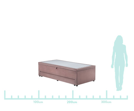 Cama Box Baú 3 em 1 - Rosê | WestwingNow