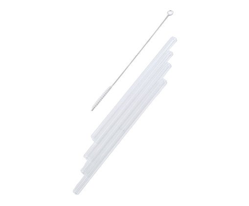 Jogo de Canudo, Transparente | WestwingNow