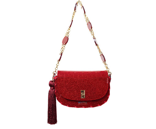 Bolsa Olivia Catarina Vermelho Gliter, Vermelho | WestwingNow