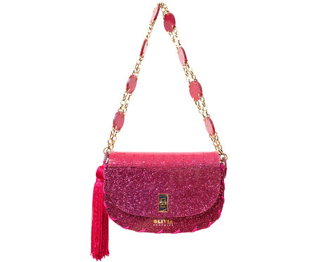 Bolsa Olivia Catarina Rosa Gliter