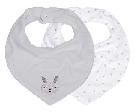 Jogo de Babadores Bandana Mami Bichuus Cinza
