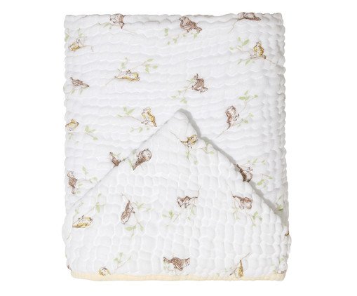 Toalha de Banho Soft Bamboo Mami com Capuz Estampada Canarinho, Colorido | WestwingNow