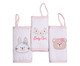 Jogo de Babete Animais Gifts Papi Friends com Prendedor de Chupeta, Rosa | WestwingNow