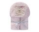 Cobertor Bordado Papi Friends com Capuz Rosa, Rosa | WestwingNow