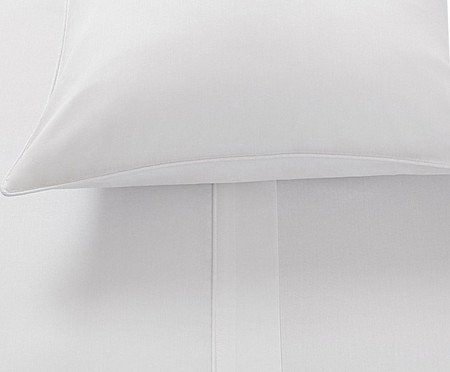 Jogo de Lençol Damask Square Branco - 300 Fios | Westwing