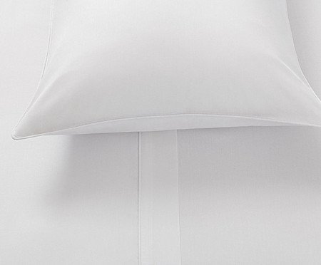 Jogo de Lençol Damask Square Branco - 300 Fios | Westwing