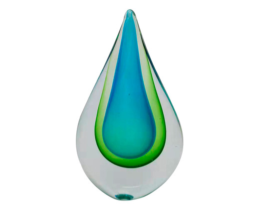 Vaso Murano Gota Verde Esmeralda, Verde | WestwingNow