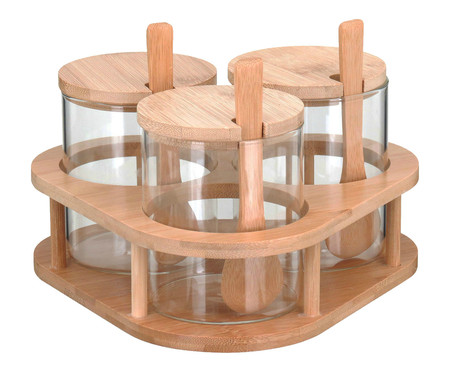 Jogo Porta-Condimento com Suporte Table