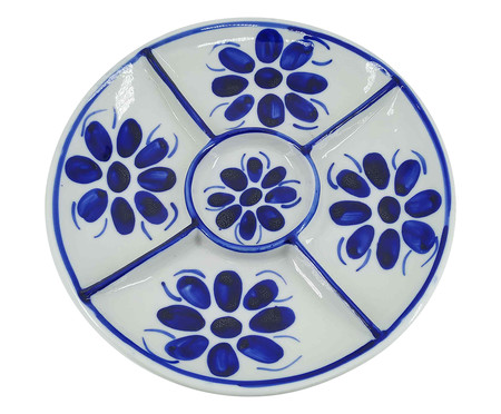 Petisqueira em Porcelana Colonial Redonda - Azul | WestwingNow