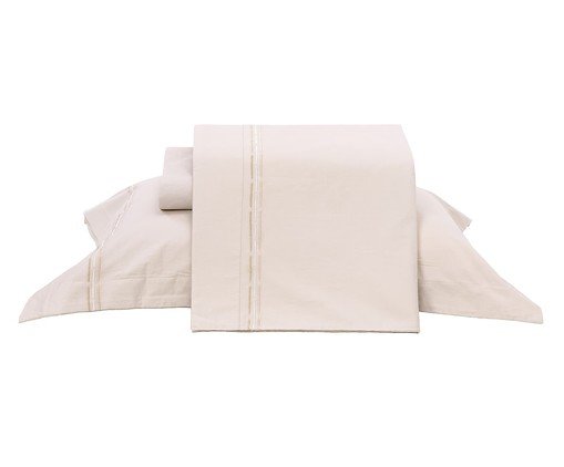 Jogo de Lençol Antares Bege 200 Fios, Bege | WestwingNow