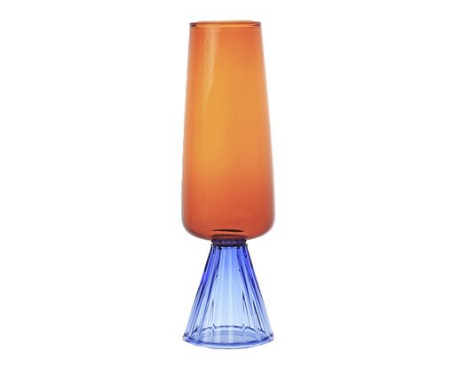 Taça de Champanhe Zhou - Laranja e Azul, orange | WestwingNow