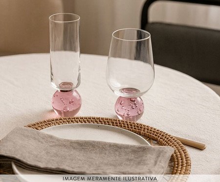Taça de Champanhe Dana - Pink | Westwing