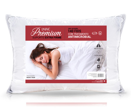 Travesseiro Premium Extra Firme Branco - 140 Fios | WestwingNow