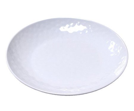 Prato Raso de Melamina Dijon Branco