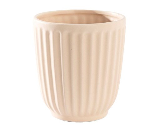 Vaso em Cerâmica Striatus Bege, Bege | WestwingNow