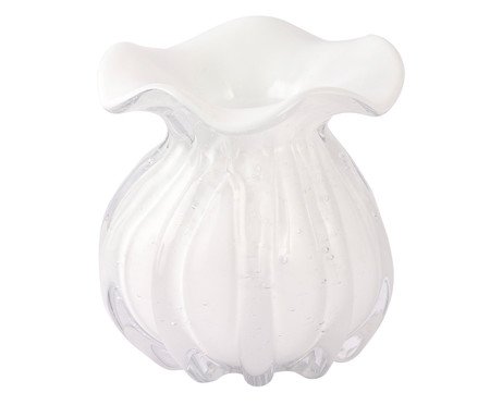 Vaso Murano Trouxinha Veneza Branco | Westwing