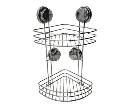 Suporte para Shampoo 2 Níveis Canto Inox Requies