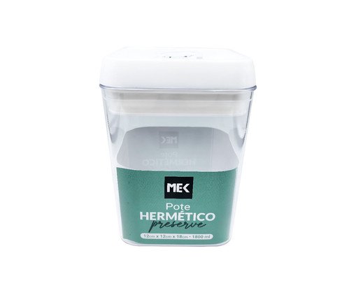 Pote Hermético Preserve V - 1,8L, Transparente | WestwingNow