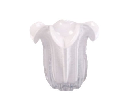 Vaso Tipo Murano Branco Leitoso Veneza