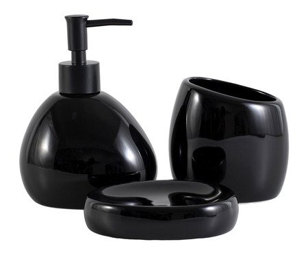 Jogo de Banheiro Ethereal Preto | Westwing