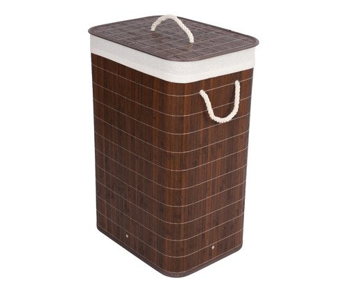 Cesto Bambu Retangular Marrom, Marrom | WestwingNow