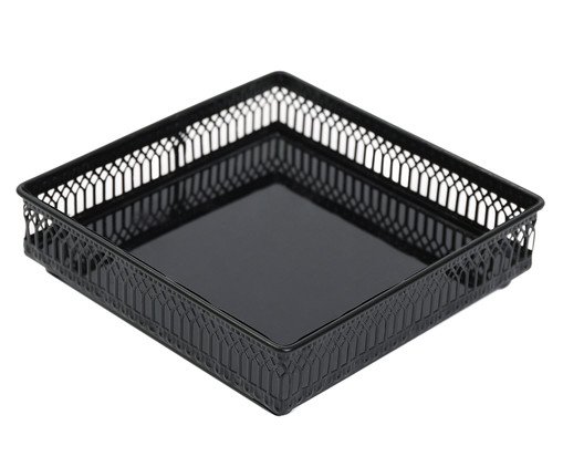 Bandeja Luxo Italiana Preta, Preto | WestwingNow
