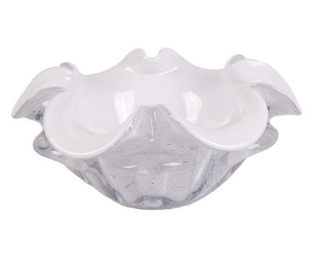 Centro de Mesa Tipo Murano Branco Leitoso Veneza | Westwing