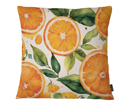 Capa de Almofada em Veludo Fruit Orange