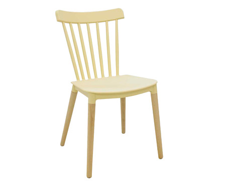 Cadeira Janaina - Amarelo Pastel