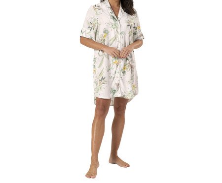 Chemise Abotoada Tropical Estampa - M