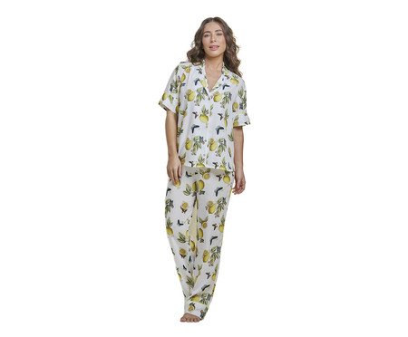 Pijama Calça Manga Curta Limoncello