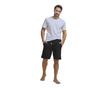 Jogger Bermuda Preta