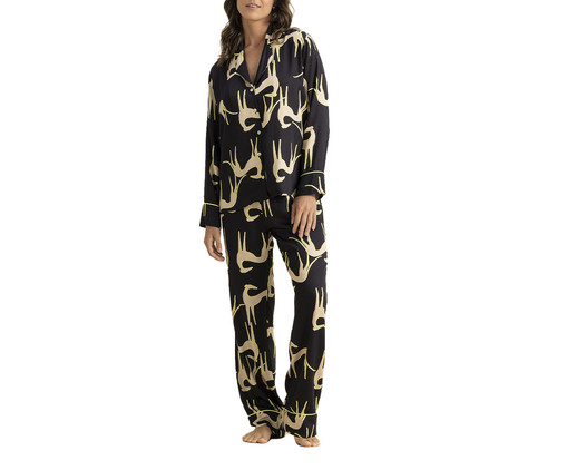 Pijama Abotoado Longo Estampa Galongaos - M, multicolor | WestwingNow