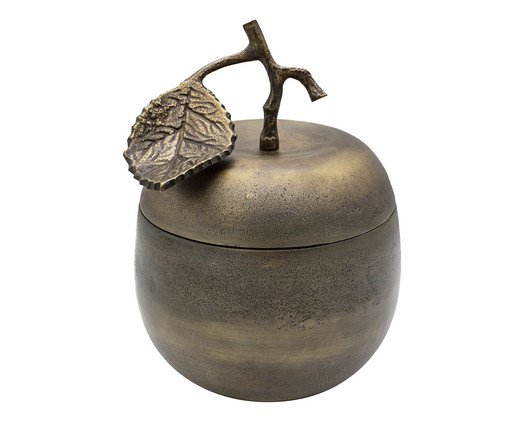 Maçã Ornamental em Metal, gold | WestwingNow