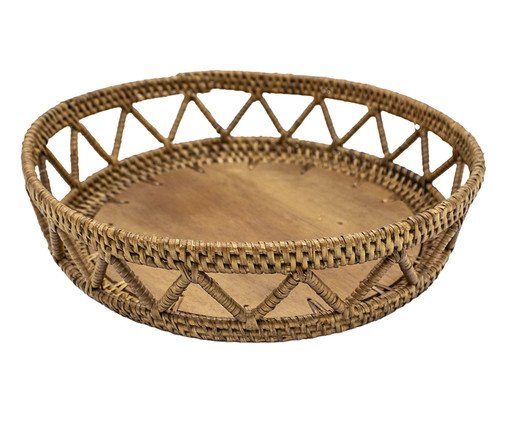 Cesto para Pão de Madeira e Fibra Natural, beige | WestwingNow