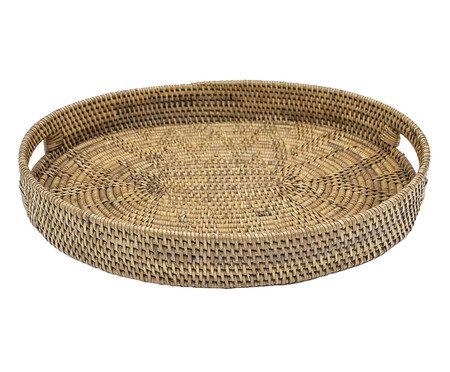 Bandeja de Rattan Mandaley - Bege | Westwing