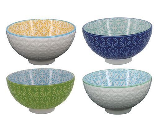 Jogo de Bowls em Porcelana Doreen Lia, Colorido | WestwingNow