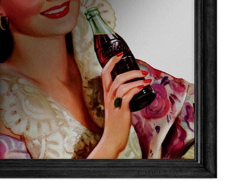Quadro Espelhado Pin Up Brunette Lady | Westwing