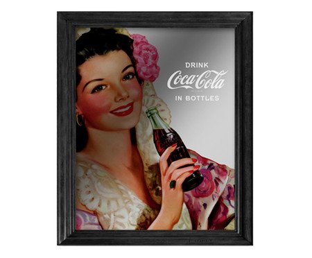 Quadro Espelhado Pin Up Brunette Lady | Westwing