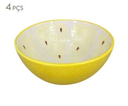 Jogo de Bowls Limão II Amarelo | Westwing