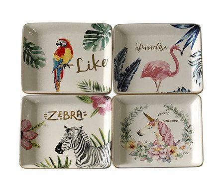 Jogo de Travessas Zebra Unicorn | Westwing