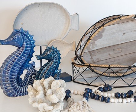Jogo de Bandejas Decorativas Peixes | Westwing